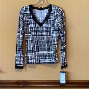 NWT NILS Micro Plaid Print